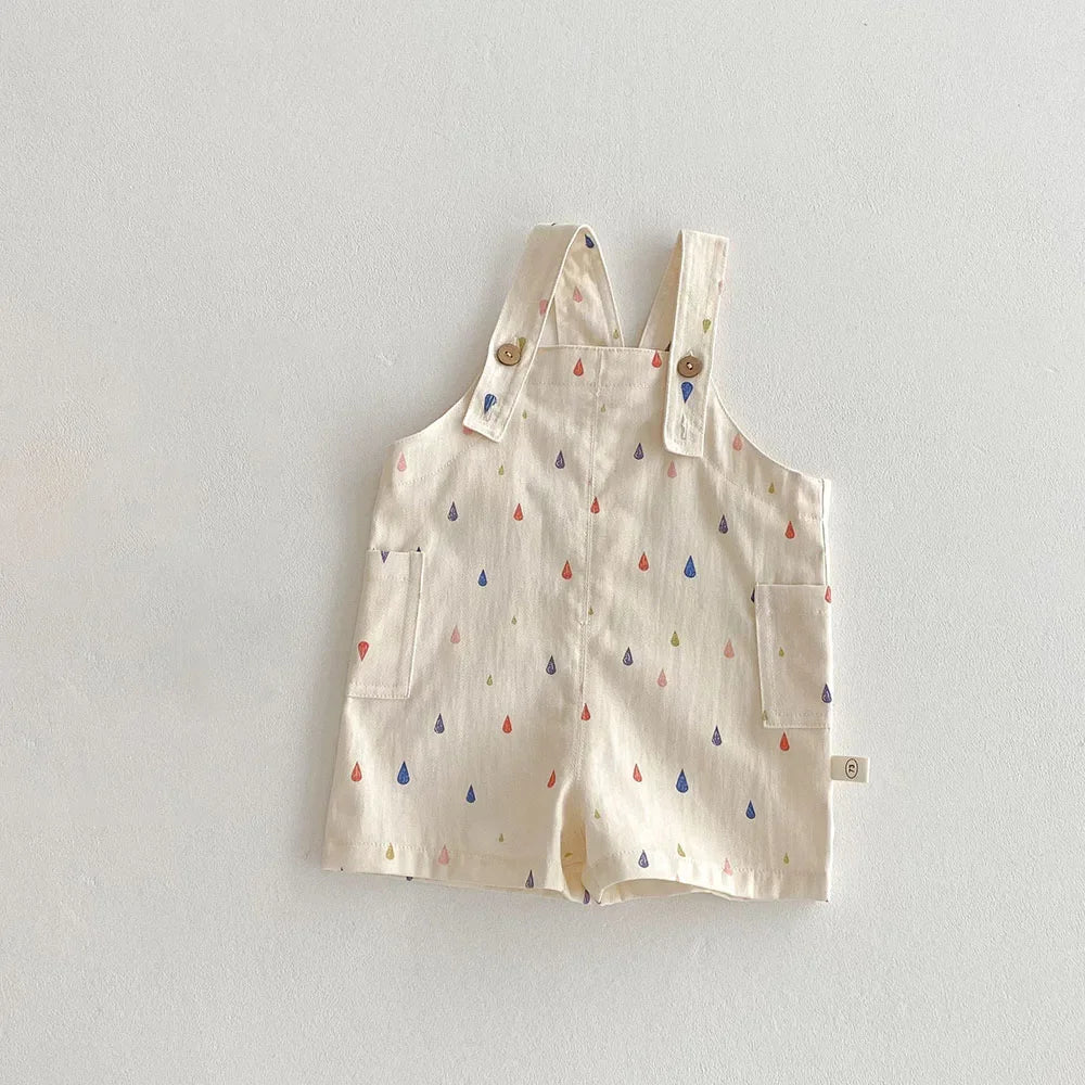 Kids' Spring Jumpsuit, Unisex Casual Romper