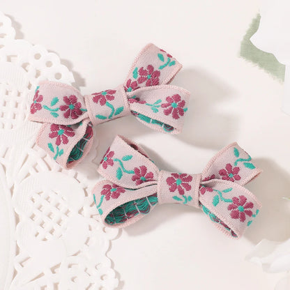 Sakura Pink Bow Clip