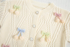 Cute Flower Bow Girls Outfit