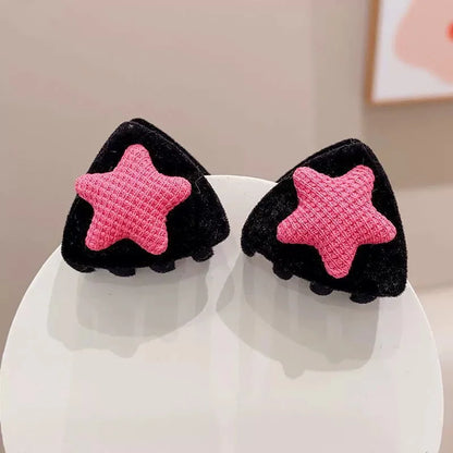 Heart-Shaped Star Hair Clips