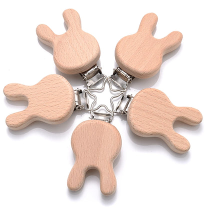 Wooden Animal Pacifier Clips Holder - PAMU8