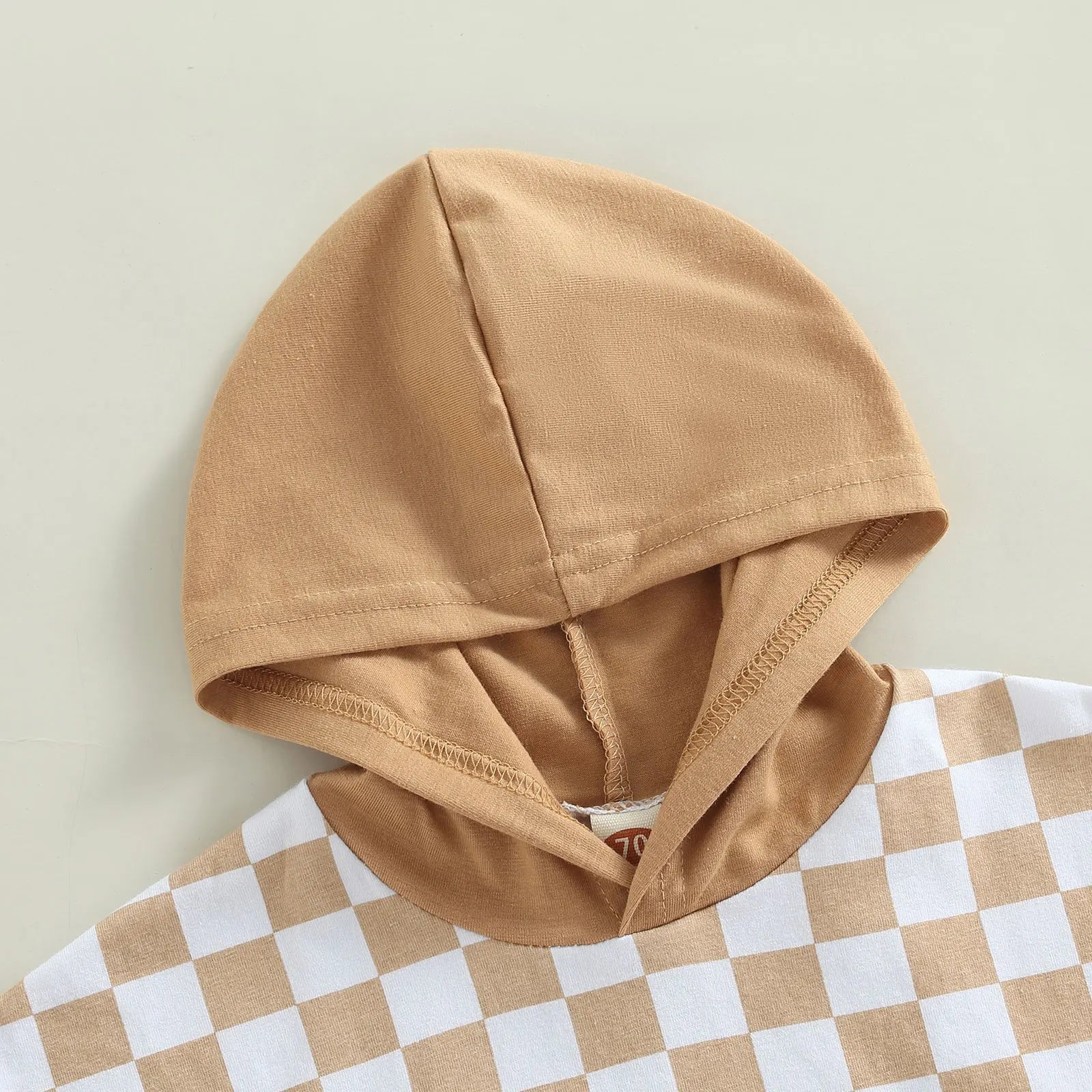 Checkerboard Print Baby Outfit