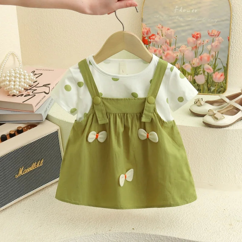 Polka Dot Bow Baby Dress