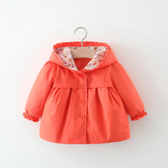 Stylish Solid Baby Girl Coat