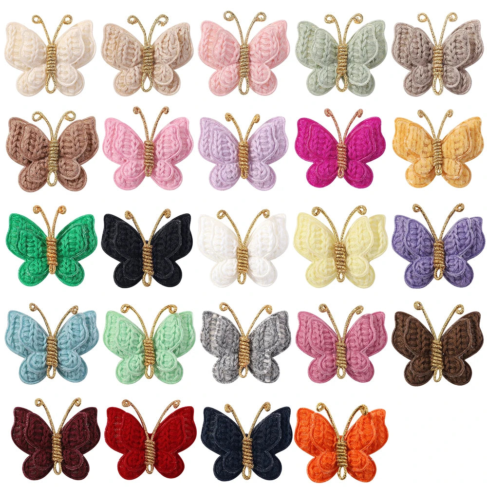 Girls' Butterfly Hair Clips, 20-Pack Assorted Colors