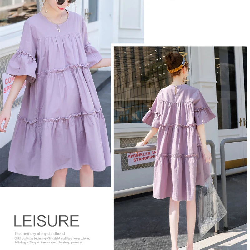 Cotton Chiffon Maternity Dress