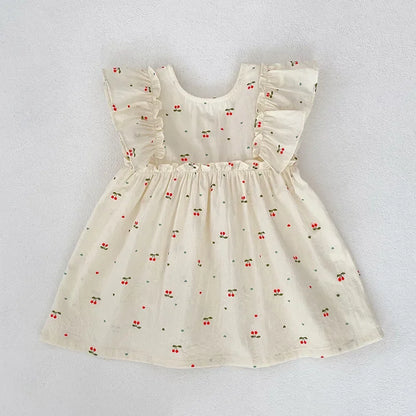 Cherry Girls Bow Jumpsuit