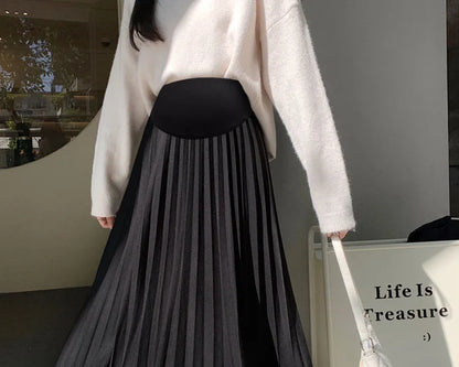 A Line  Casual Pregnancy skirt