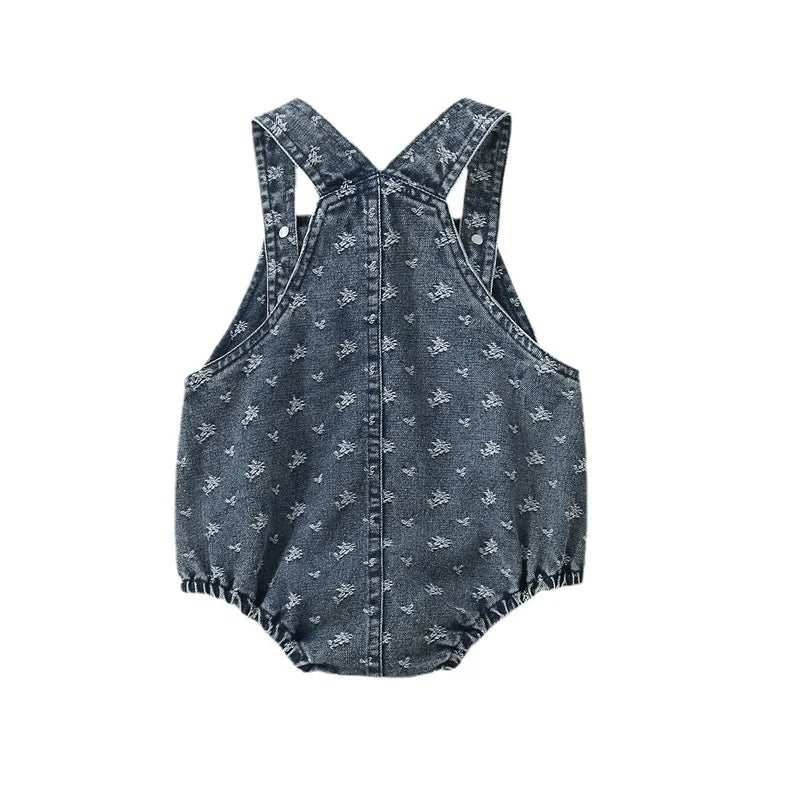 Baby Girl Denim Romper