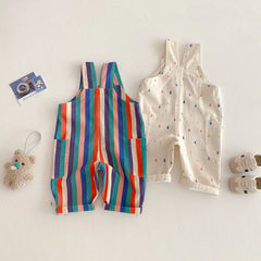 Kids' Spring Jumpsuit, Unisex Casual Romper