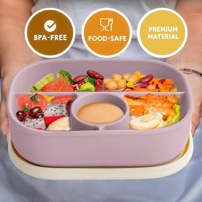 1PCS Baby Feeding Lunch Box With Compartments