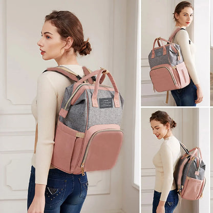 Backpack with Crib Bed & Diaper Bag