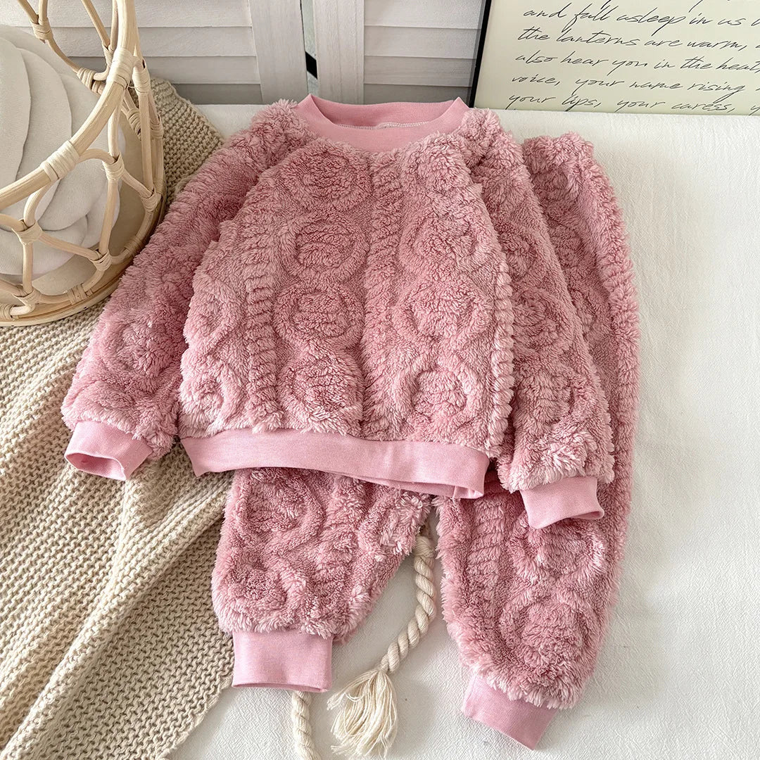 Flannel Thermal Pajama Set