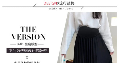A Line  Casual Pregnancy skirt