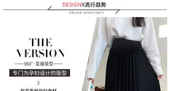 A-Line Casual Maternity Skirt