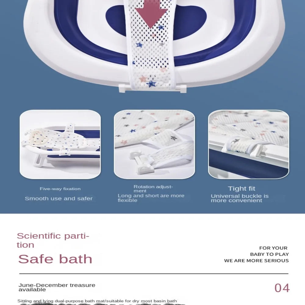 Cross-Shaped Anti-slip Baby Bath Net Mat That Frees Your Both Hands
