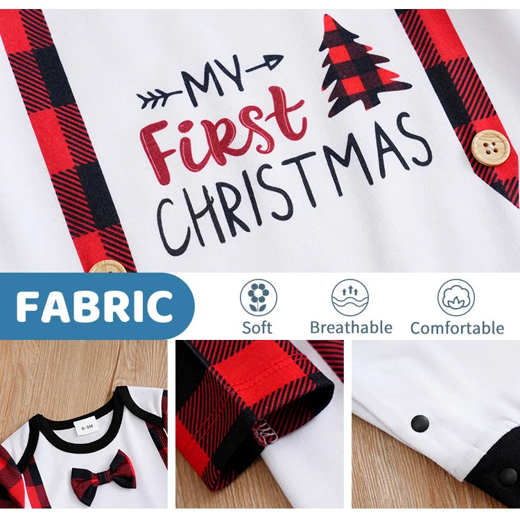 Christmas Gentleman Baby Outfit