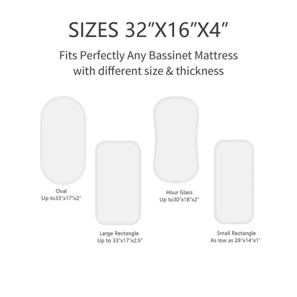 Breathable Crib Fitted Sheets Cradles Mattress Cover - PAMU8