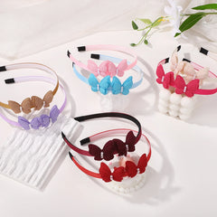 Girls' Butterfly Pearl Headbands, 4-Piece Set