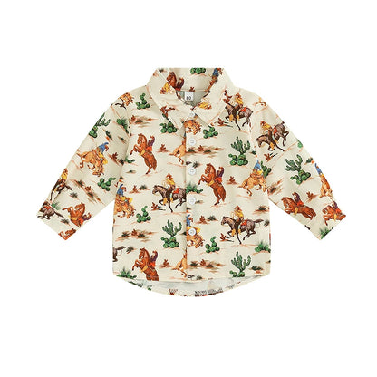 Cow Print Long Sleeve Tops