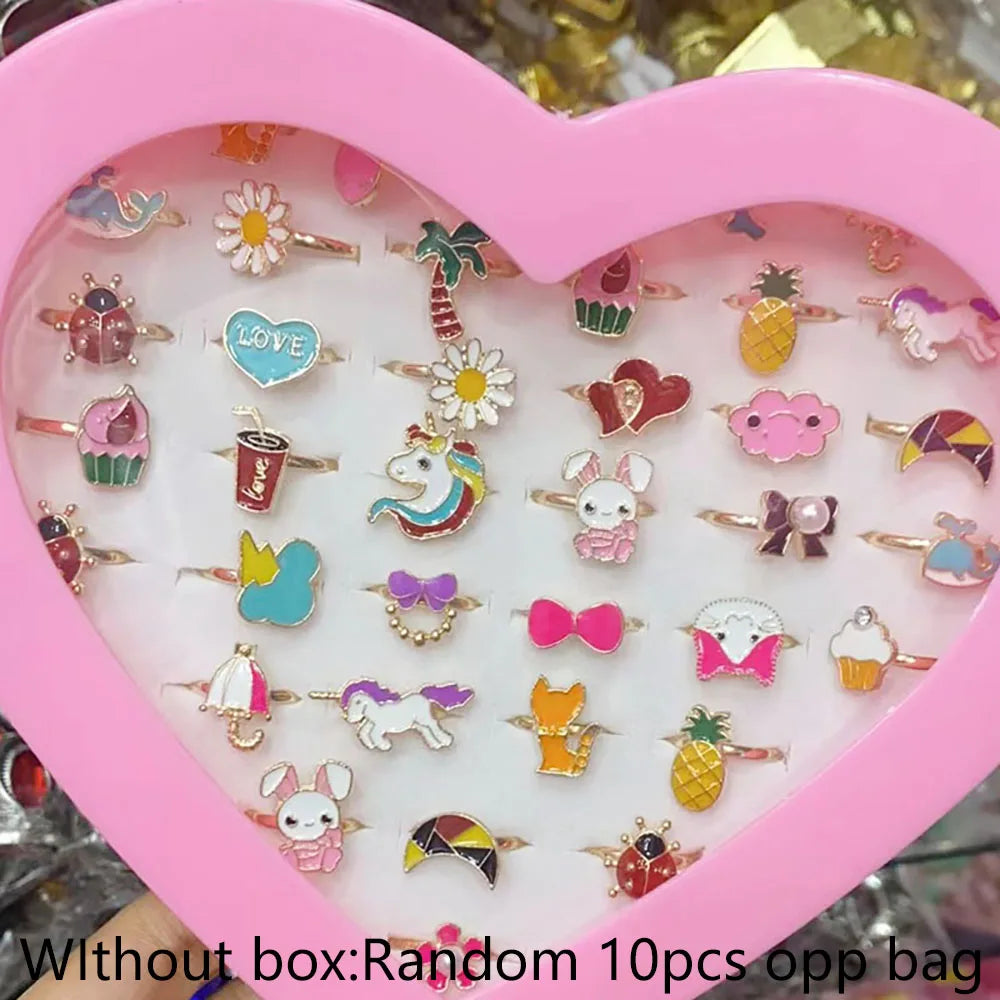 Cute Cartoon Kids Rings Set for Girls | PAMU8