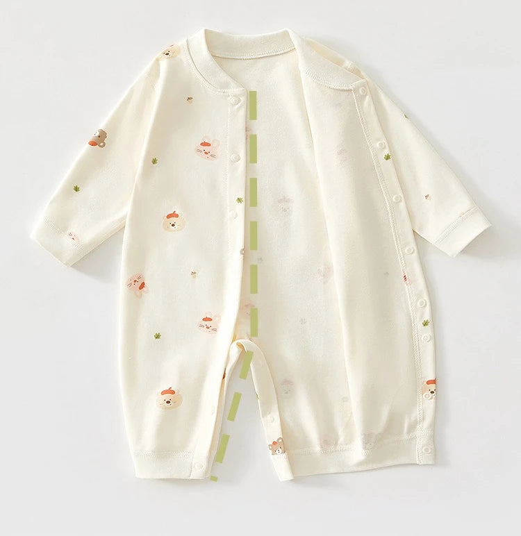 Soft Cartoon Infant Bodysuit Suit