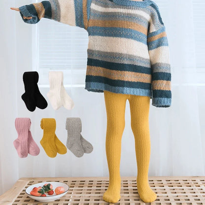 Baby Girl Tights Solid Cotton