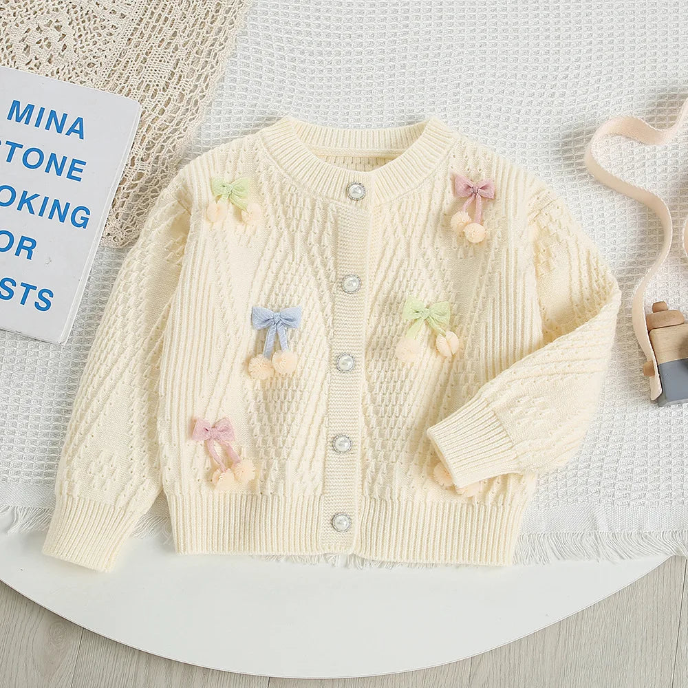 Cute Flower Bow Girls Outfit