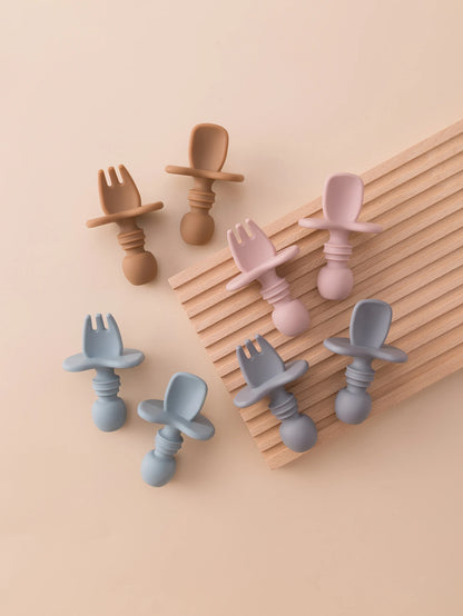 Silicone Baby Fork Spoon Set