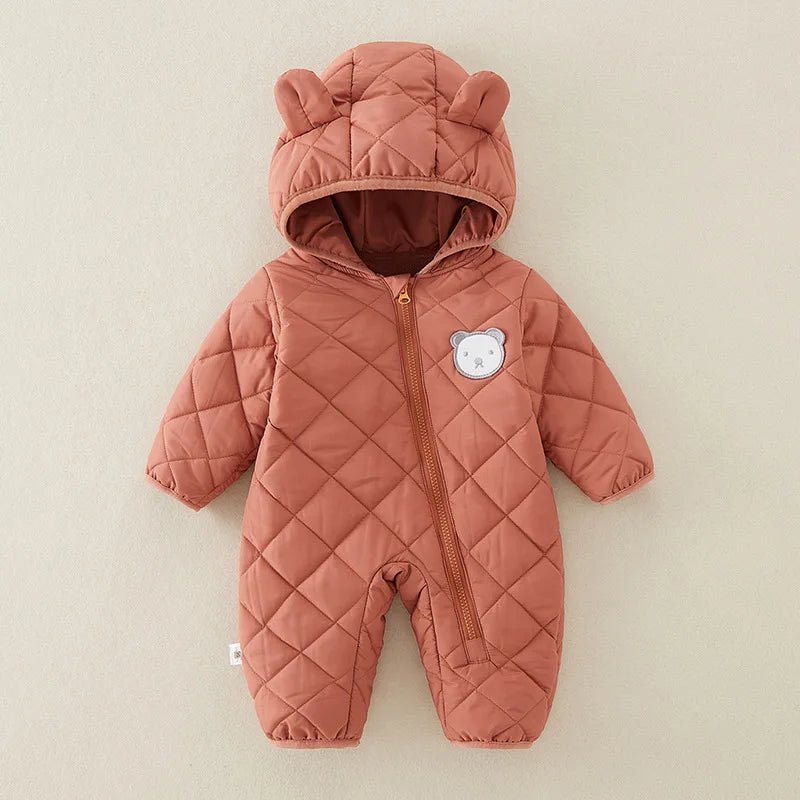 Fleece Lined Cotton Infant Romper