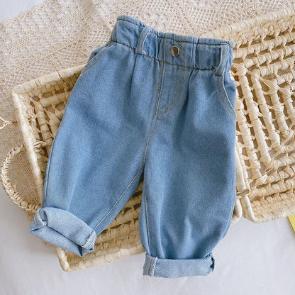 Solid Kids Boys Straight Pants - PAMU8