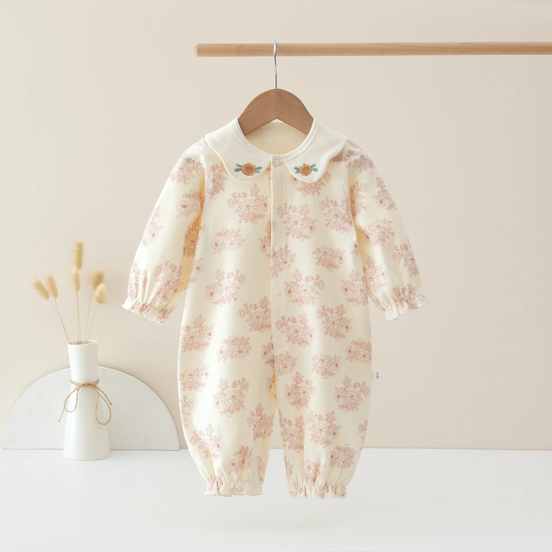 Spring Velvet Printed Baby Suit