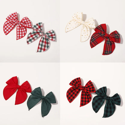 Christmas Bows Hair Clips