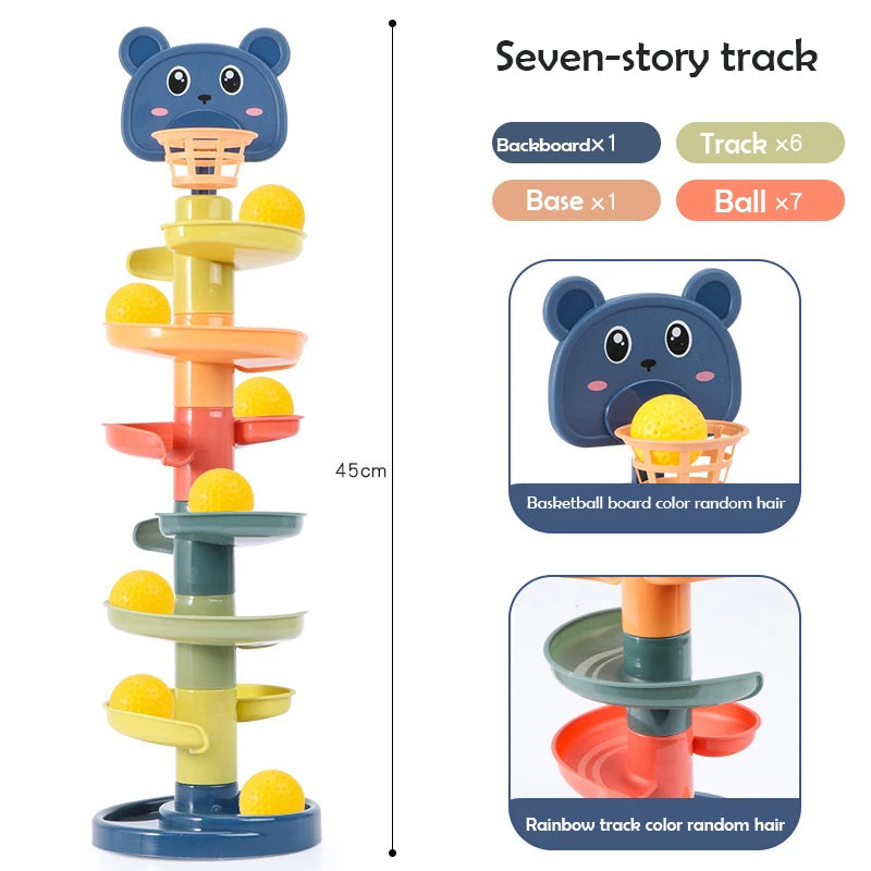 2-7 Layes Track Rolling Ball Pile Toy