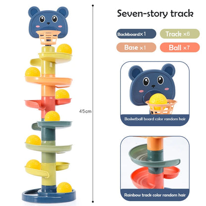 2-7 Layes Track Rolling Ball Pile Toy