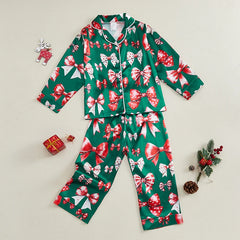Girls Christmas Pajamas Set