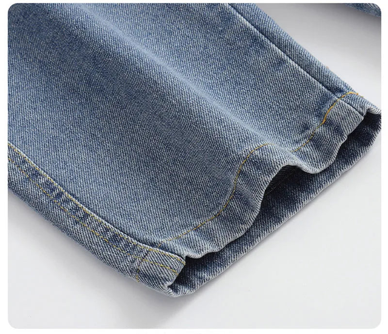 Cute Bear Denim Casual Pants