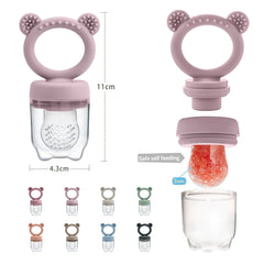 Baby Fruit Feeder Pacifier, Teething Food Nibbler