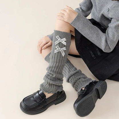 Soft Cotton Leg Warmers Knee Socks - PAMU8