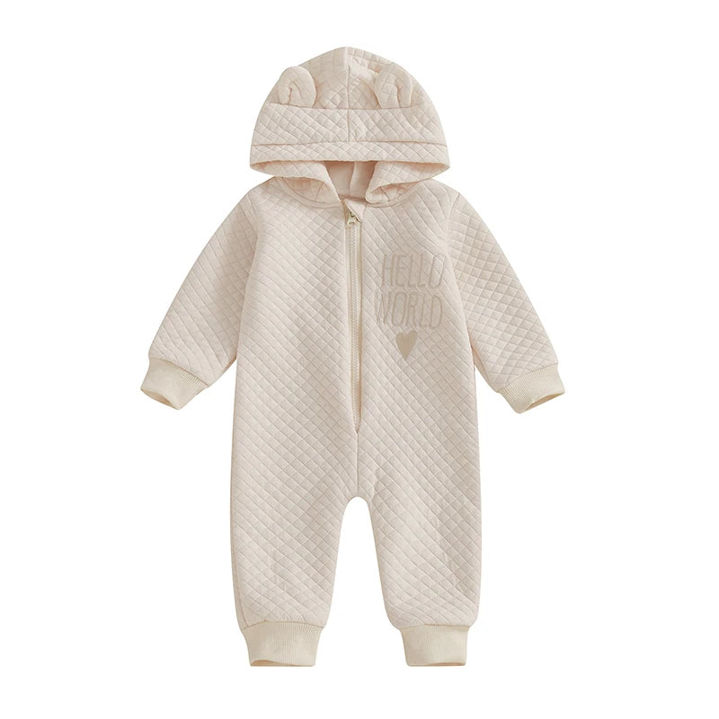 Hooded Embroidery Letter Outfit