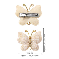 Girls' Butterfly Hair Clips, 20-Pack Assorted Colors