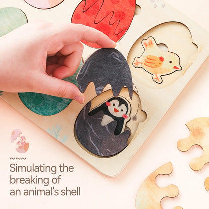 Wooden Animal Puzzles Baby Toys