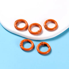 Metal O-Ring Keychain Clasps, 5-Pack Craft Clips