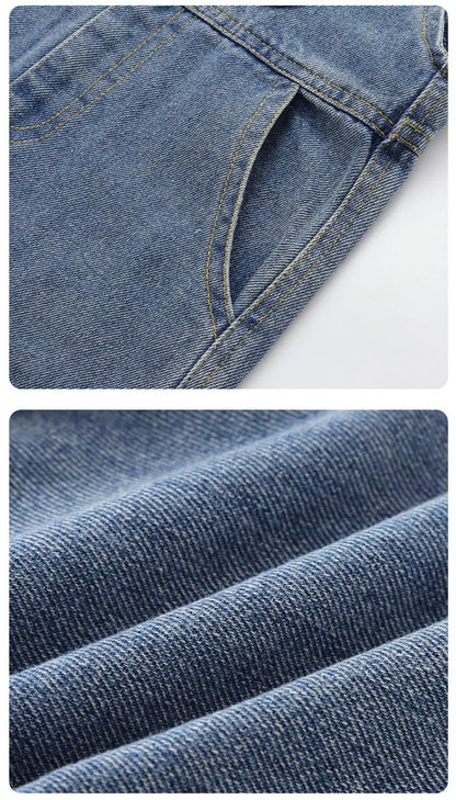 Cute Bear Denim Casual Pants