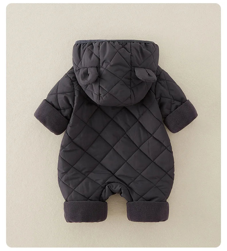 Fleece Lined Cotton Infant Romper