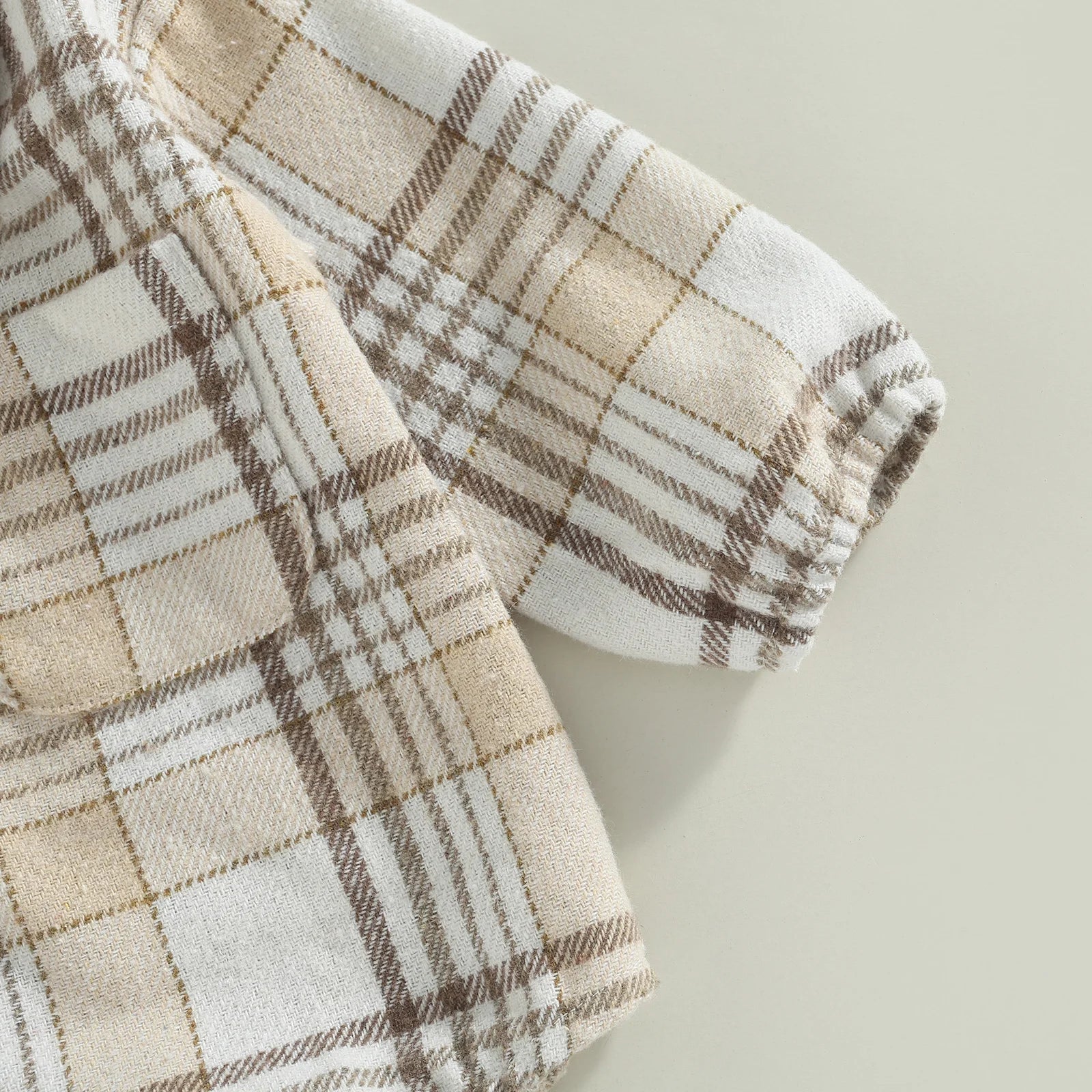 Baby Boys' Vintage Plaid Romper, Long-Sleeve Jumpsuit