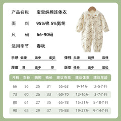 Spring Velvet Printed Baby Suit