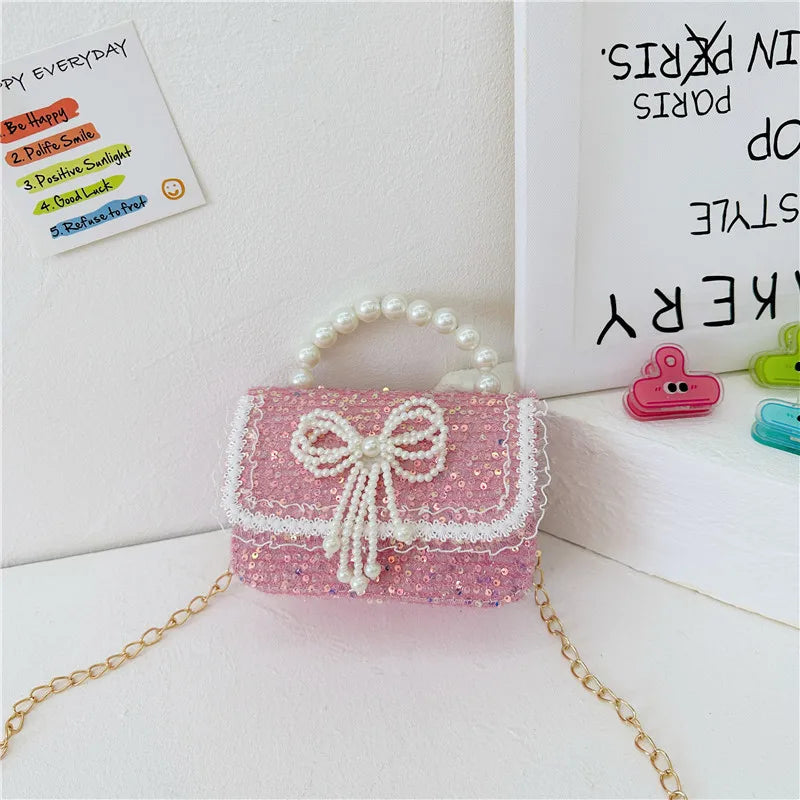 Pearl Beaded Shoulder Bag