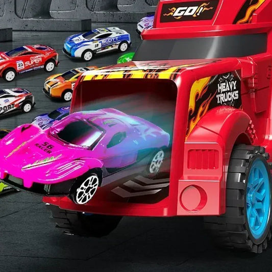 Transforming Transporter Truck Toy for Kids