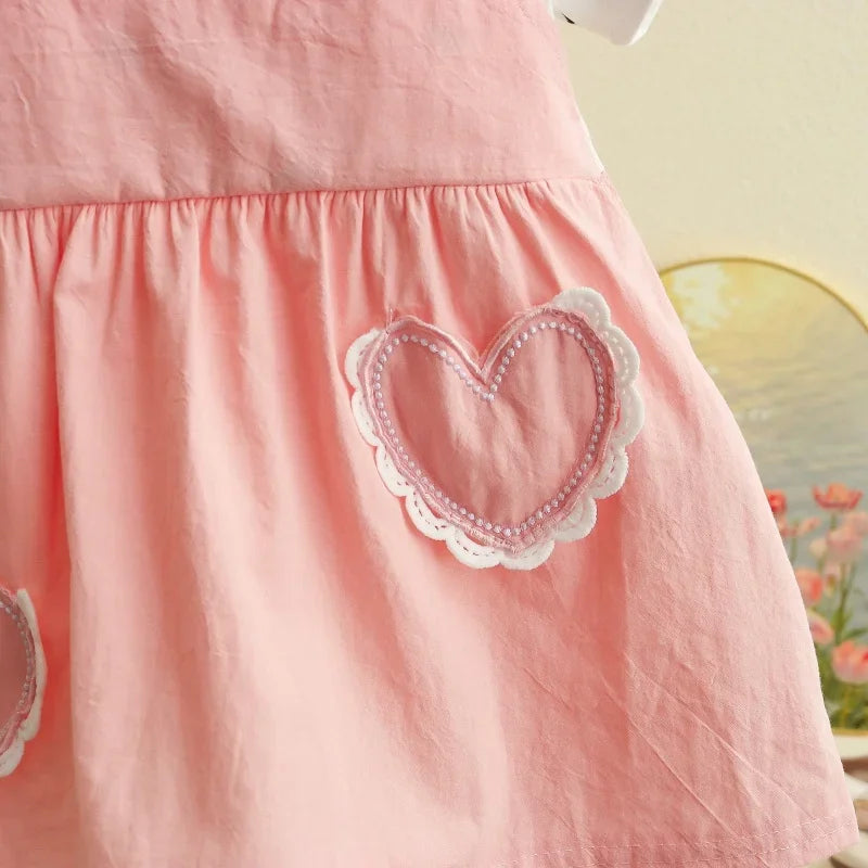 Heart Print Summer Girl Dress